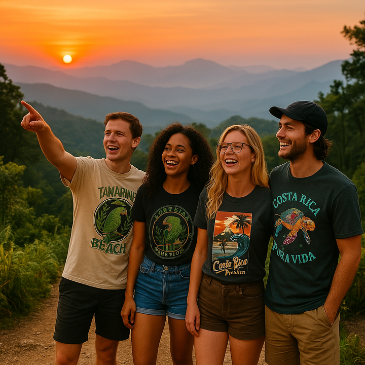👉 "Unisex t-shirt with a 'Tortuga Baula' design, celebrating Costa Rica’s incredible sea turtle conservation efforts and the beauty of its coastal habitats."