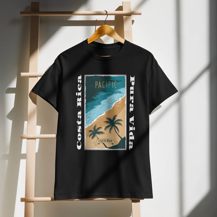 👉 "Unisex t-shirt featuring a 'Pacific Coast CR®' graphic, showcasing Costa Rica’s stunning Pacific coastline – perfect for beach lovers and ocean enthusiasts."